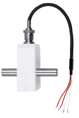 KP-COC clamp-on temperature sensor with quick-release bayonet coupling for hygienic, accurate, and non-invasive pipe temperature measurement and easy calibration.