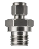 MA-AN compression fitting in stainless steel with a male BSP process thread, for plain stem temperature sensors