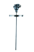 B-FL flanged industrial temperature sensor with interchangeable insert. RTD and thermocouple compatible. For pipelines, tanks, and high-temperature applications.