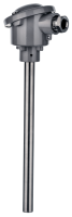 TC-BM/BMC high-temperature sensor for industrial applications. Thermocouple-based design with heat-proof steel and optional ceramic inner tube. ceramic inner tube.