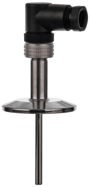 RT-BC-P hygienic temperature sensor with ISO2852 Tri-Clamp & APC flange, AISI 316L stainless steel, electro-polished surface (