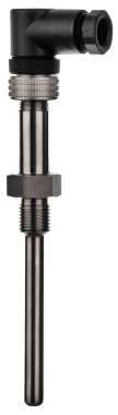Industrial Temperature Sensor Type BP1 with valve plug connection for secure installation. Built from stainless steel, marine-approved, and customizable.