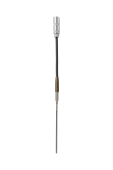 RM3 mineral-insulated temperature sensor with a plug or head for secure and high-reliability industrial applications, available with adjustable coupling.