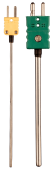 TM1 mineral-insulated thermocouple sensor with standard or mini plug for handheld thermometers, test benches, and data loggers. Designed for portable industrial temperature measurement.