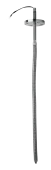 Multi-spot temperature sensor with flexible stainless steel probe, mounting flange and up to 22 measuring points