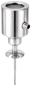 Quick Connect temperature sensor RT-BCQ-D with display in the protection head, clamp connection and M12 plug