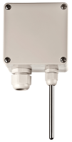 RR1-P room temperature sensor with impact-resistant ABS housing, marine approval, and IP67-rated protection for HVAC, cold storage, and industrial applications.