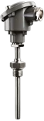 Type B temperature sensor with a welded coupling and an interchangeable measuring insert