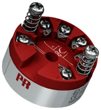 DIN form B temperature transmitter for mounting in a sensor head
