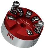 DIN form B temperature transmitter for mounting in a sensor head