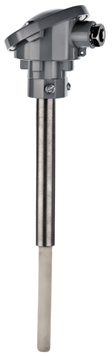 Thermocouple Temperature Sensor AC/ACC with a gas-proof ceramic protection tube for high-temperature applications up to 1700°C.