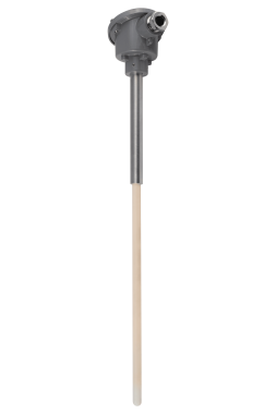 Thermocouple Temperature Sensor BC/BCC for extreme heat applications up to 1700°C. Noble metal thermocouple with ceramic protection for industrial furnaces and flue gas monitoring.