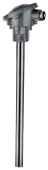 AM/AMC thermocouple temperature sensor with a steel protection tube and an aluminium connection head