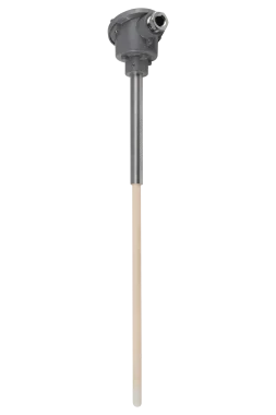 BC/BCC thermocouple temperature sensor with a ceramic protection tube and a Form B connection head