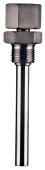 MA-PW4 threaded thermowell featuring rotatable union fitting and welded coupling for flexible sensor orientation and robust industrial installations.