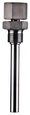 MA-PW4 threaded thermowell featuring rotatable union fitting and welded coupling for flexible sensor orientation and robust industrial installations.