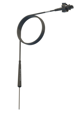 USDA sensor designed for insertion into perishable goods during refrigerated container transport. Ensures compliance with food safety regulations.