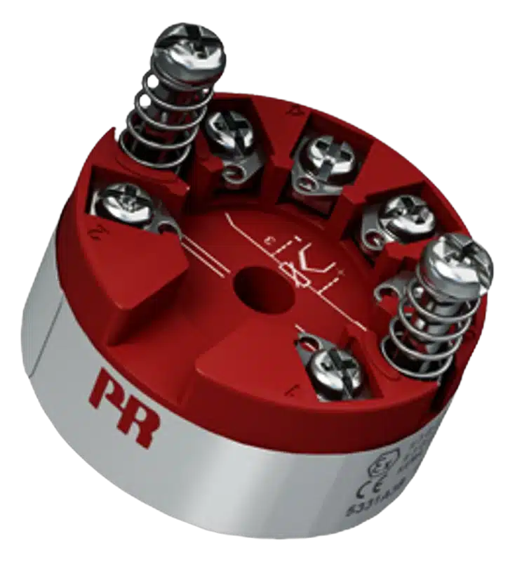 Head-mounted temperature transmitter for the Quick Connect program